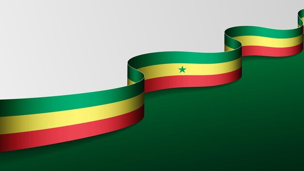 3d background with flag of senegal an element of impact for the use you want to make of it
