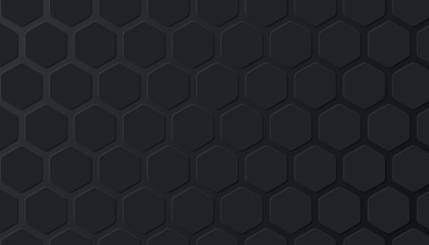 3D black pentagon shape background