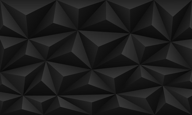 3d black polygon texture background