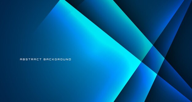 3D blue technology abstract background overlap layer on dark with light lines decoration