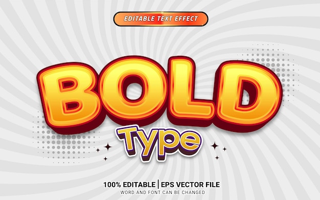 3d cartoon game kids editable text effect