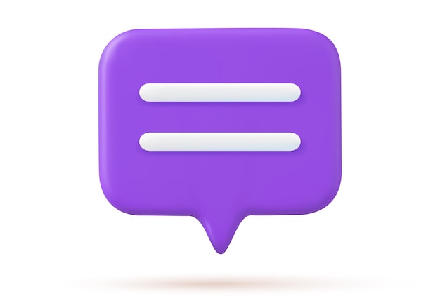 3d Chat bubble