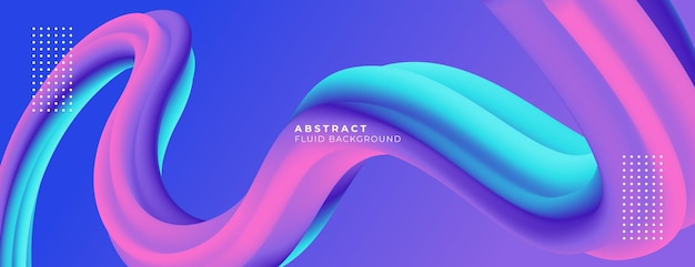 3d colorful dynamic fluid wave abstract background. modern vibrant purple ultraviolet abstract background template