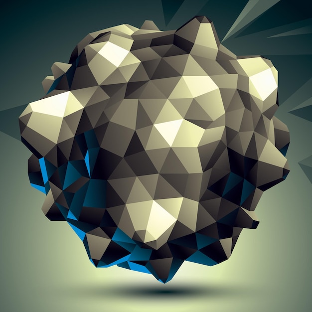3D contemporary style abstract object, cybernetic futuristic form. Technology idea.