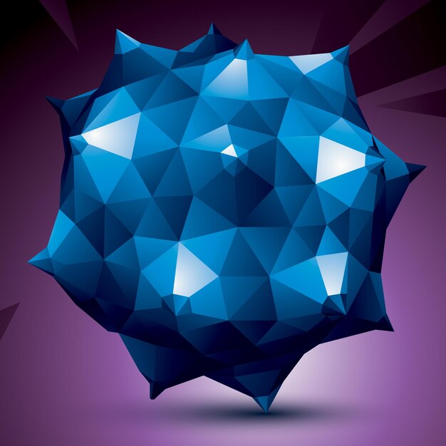 3D contemporary style abstract object, cybernetic futuristic form. Technology idea.