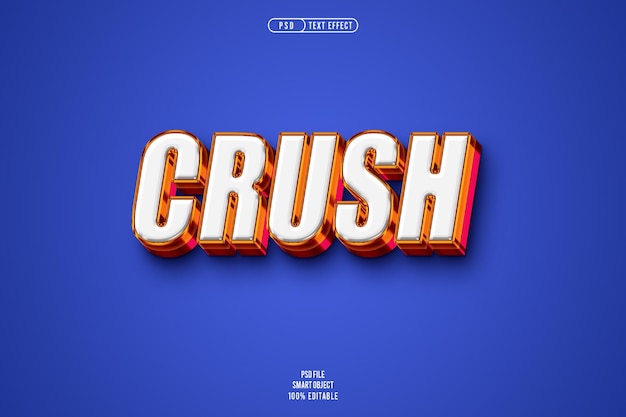 3D Crush Text Effect