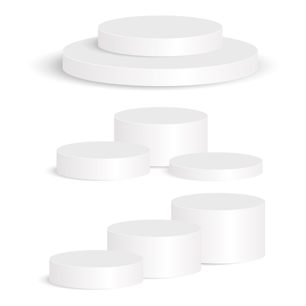 3d display product minimal scene with geometric podium platform collection abstract white 3d room