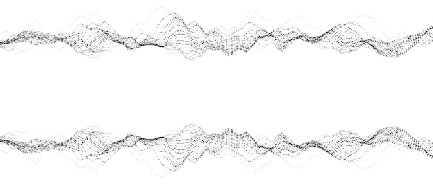 3d dynamic double digital wave Smart technology wave Flow digital structure Cyber technology background 3D rendering