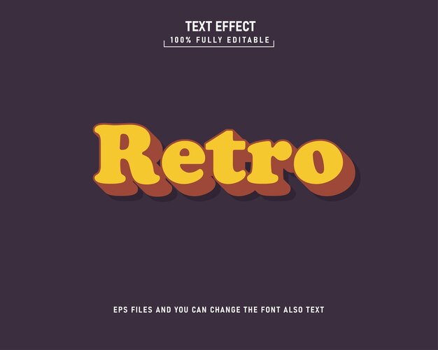 3D editable text effect template