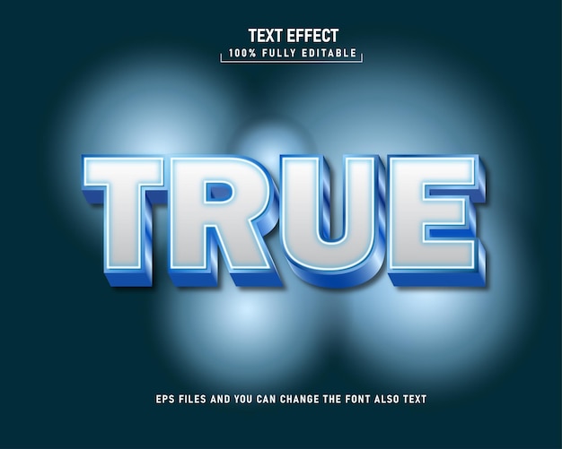 3d editable text effect