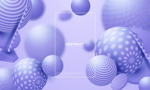 3d flowing spheres. vector abstract illustration of multicolored bubbles or balls cluster. modern trendy concept. dynamic decoration element. futuristic poster or cover design