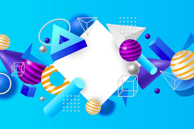 3D geometrisk bakgrund med lutning