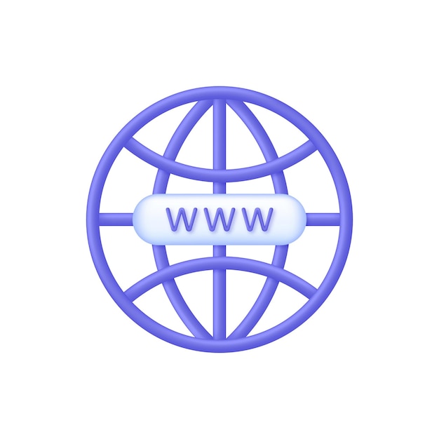 3D Globe hyperlink icon