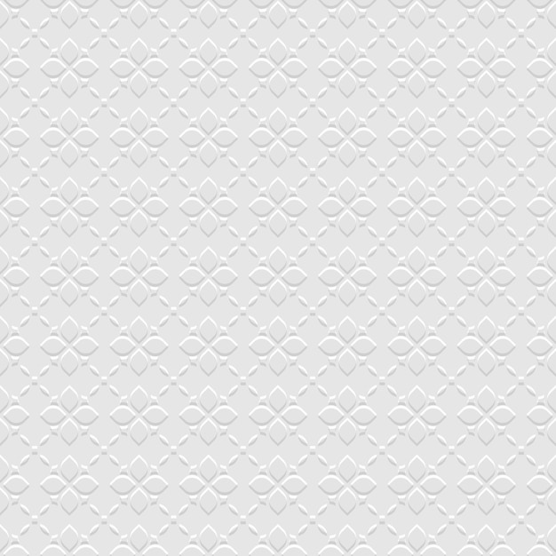 3d grey Seamless Flower Pattern in Oriental style