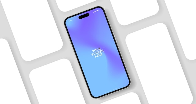 3d high quality smartphone mockup with different angles and isolated background for show mobile app
