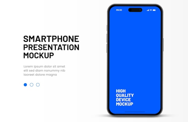 3d high quality smartphone mockup with different angles and isolated background for show mobile appa