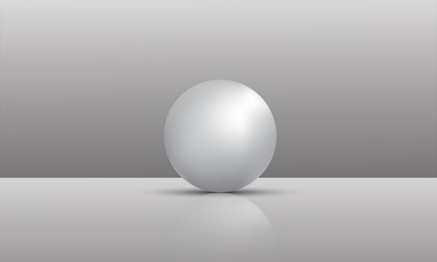 3d illustration of balls of different sizes hanging in space. 3d isolated on white background