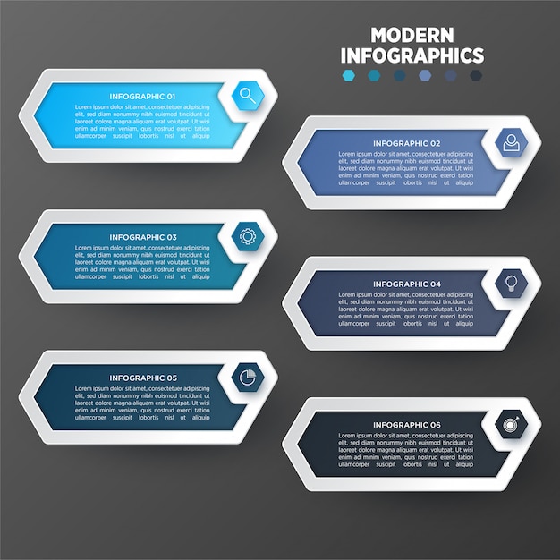 3D infographic template for presentation. Business data visualization. Abstract elements. Creative concept for infographic.