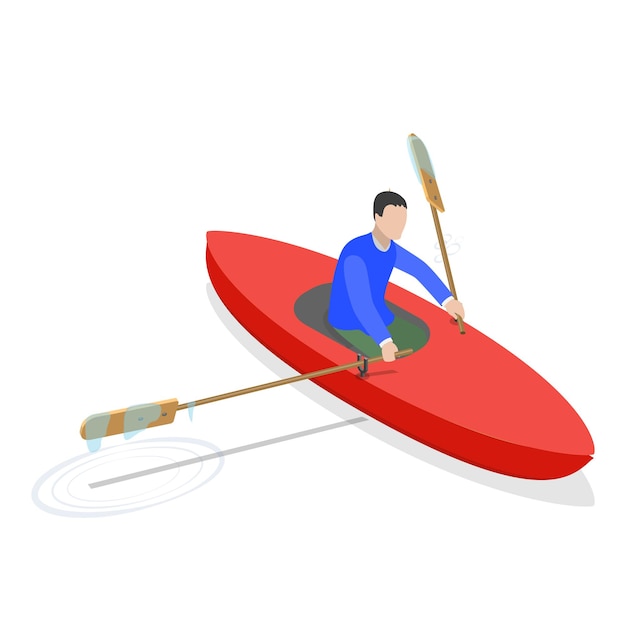 3d isometric flat vector set of sailing boats item 3