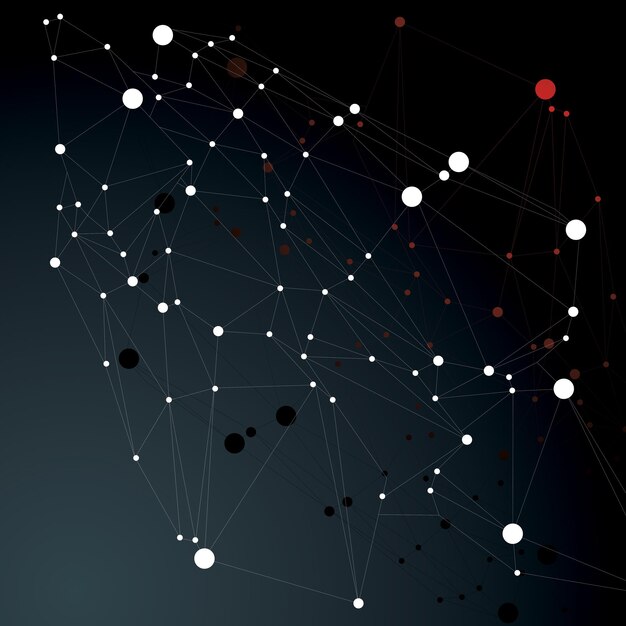 3D mesh moderne teknologi abstrakt objekt, gitter futuristisk form med trådnet. Futuristisk design.
