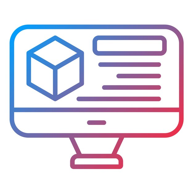 3D Modelling icon vector image Can be used for Design