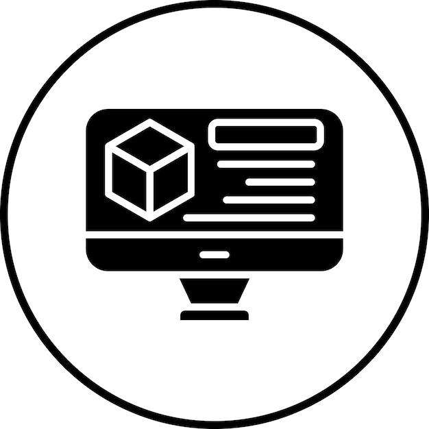 3D Modelling icon vector image Can be used for Design