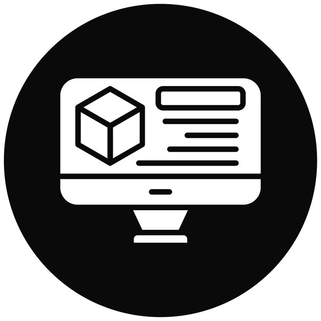 3D Modelling icon vector image Can be used for Design