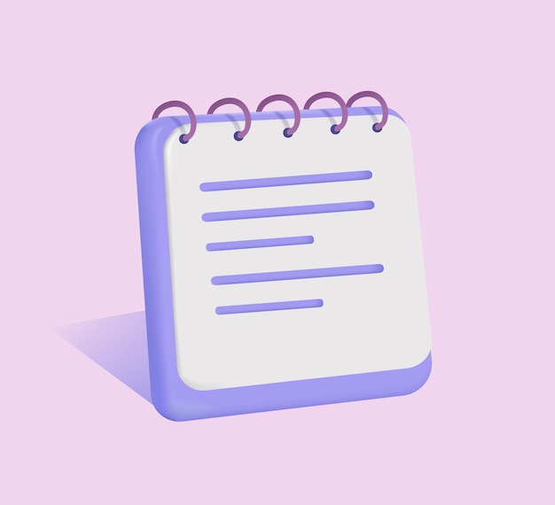3D notebook for notes