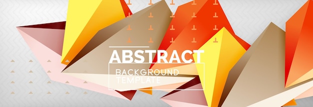 3d polygonal shape geometric background triangular modern abstract composition