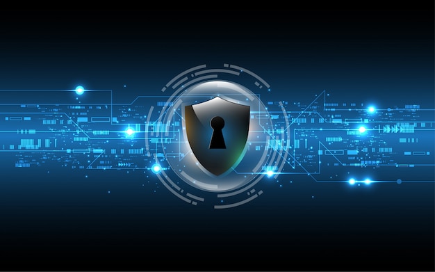 3d protected guard shield security concept