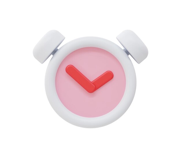 3d Realistic Alarm Clock vector illustration