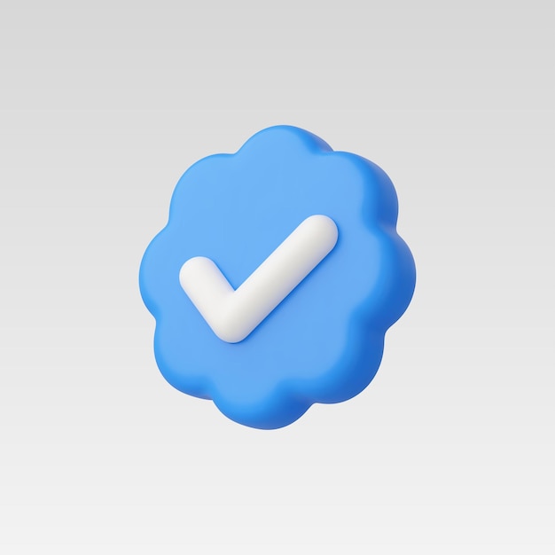3d Realistic Approved Icon vector illustration