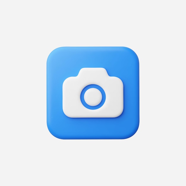 3d Realistic Camera icon vector Illustration