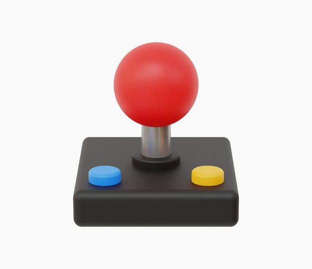 3d Realistic Control console illustration