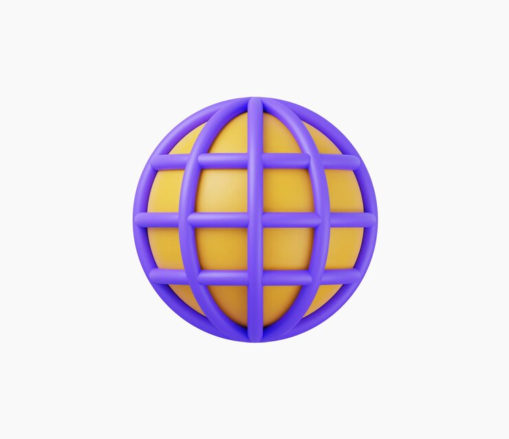 Vektör 3d realistic website icon vector illustration