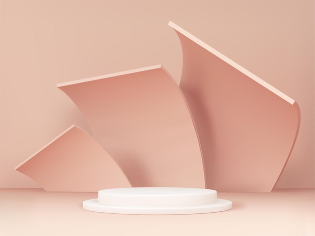 3d rendered podium for your product showcase