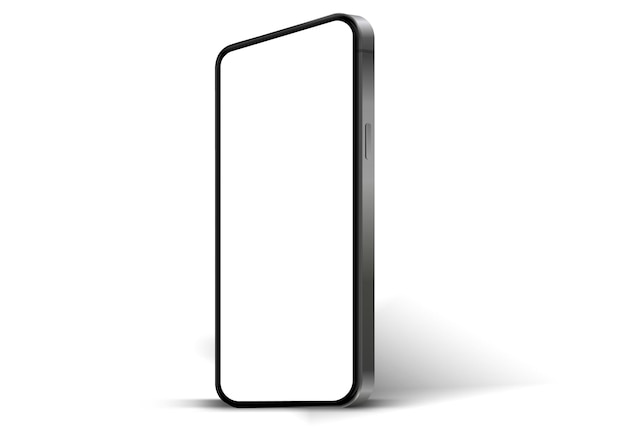 3D-rendering af smartphone-mockup i høj kvalitet med forskellige vinkler og isoleret baggrund til fremvisning af mobilapp