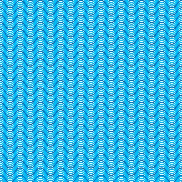 3D seamless pattern Aqua sea wave simple river ocean waves