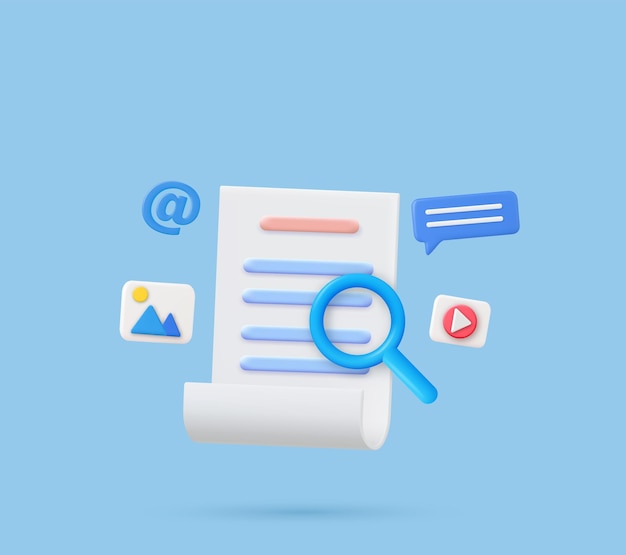 3d search concept