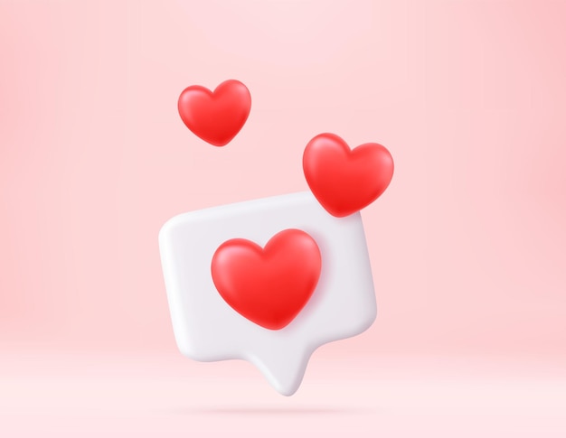 3D Sociala medier onlineplattform-koncept