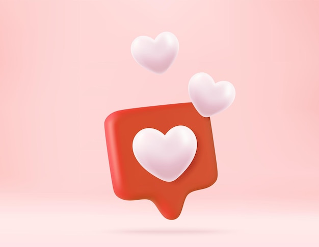 3D Sociala medier onlineplattform-koncept
