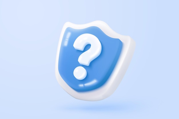3d speech bubbles question mark icon sign or ask faq and qa answer solution information have a question question answer sign or problem 3d answer speech bubbles icon vector rendering illustration