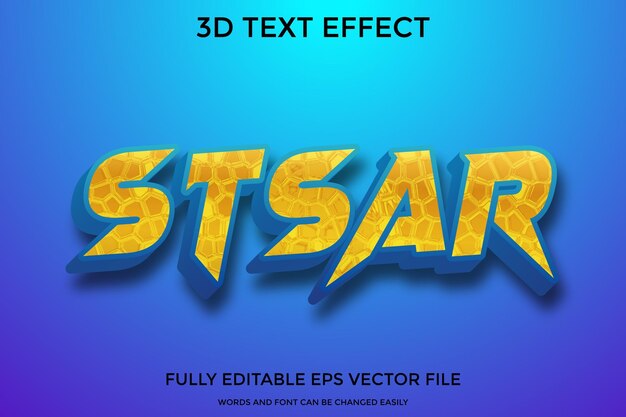 3D-tekststileffekt