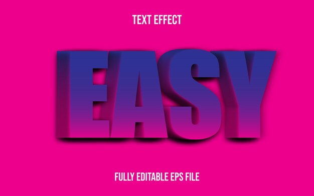 3D TEXT EFFECT EASY