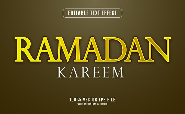 3D Text Effect Eid Ramadan