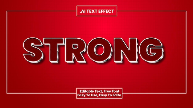 3D text effect