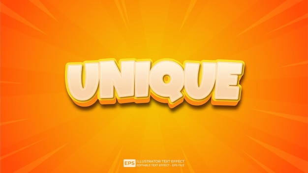 3d text unique editable text effect font