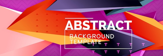 3d triangular vector minimal abstract background design