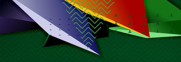 3d triangular vector minimal abstract background design