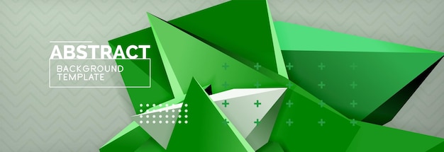 3d triangular vector minimal abstract background design